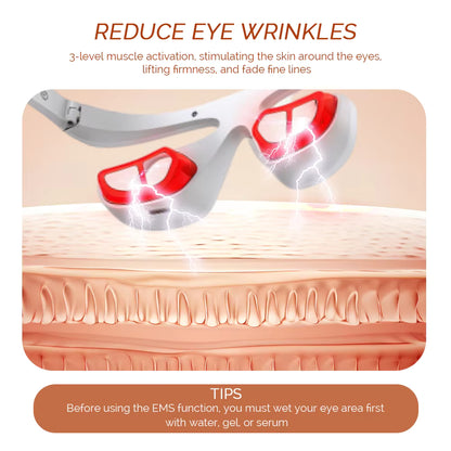 3D Wireless Eye Massager – Red Light Therapy for Dark Circles & Eye Fatigue Relief