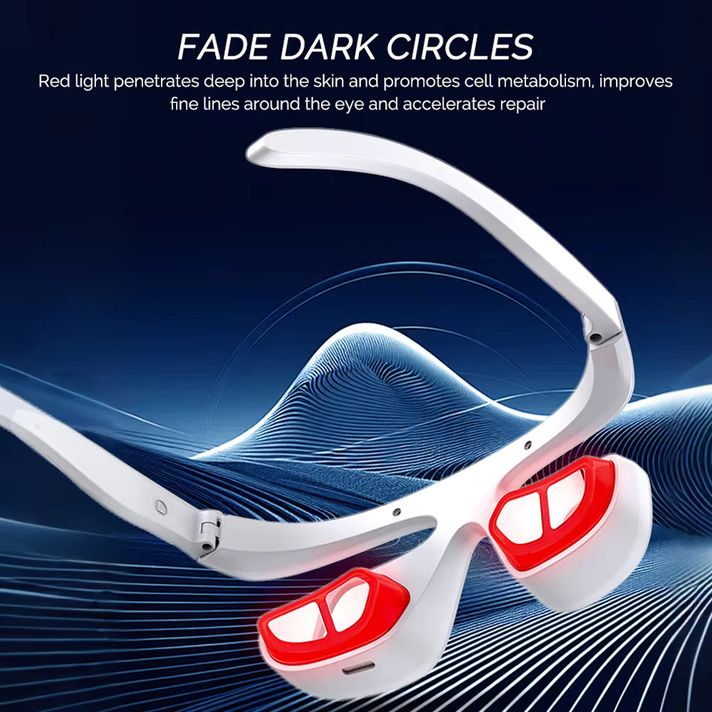 3D Wireless Eye Massager – Red Light Therapy for Dark Circles & Eye Fatigue Relief