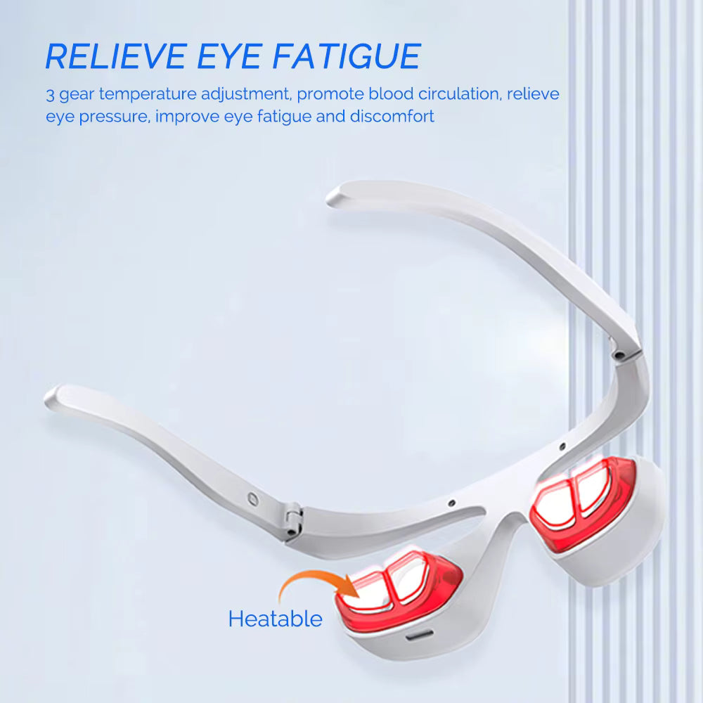 3D Wireless Eye Massager – Red Light Therapy for Dark Circles & Eye Fatigue Relief