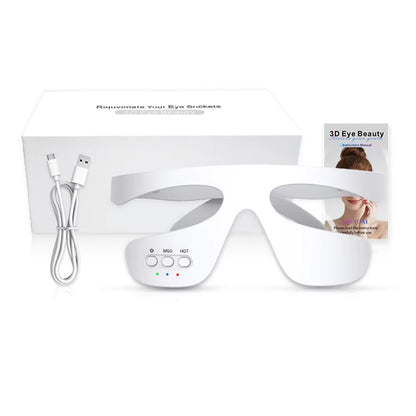 3D Wireless Eye Massager – Red Light Therapy for Dark Circles & Eye Fatigue Relief